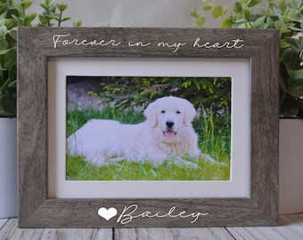 Personalized Pet Memorial Frame: Dog & Cat Loss Gift