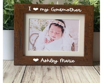 Personalized Godmother Picture Frame