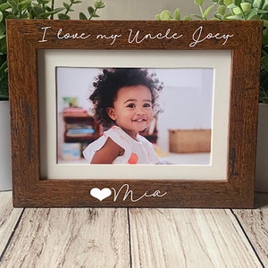 Personalized Uncle Picture Frame: Custom Photo Gift