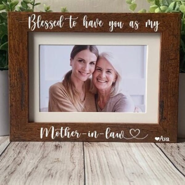 Mother in law gift, Christmas gift for Mother in law, Mother in law frame, Custom Mother in law picture frame, Mother's Day gift