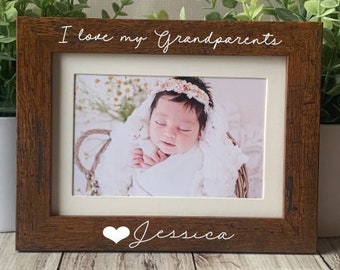 Grandparents picture frame 4x6 custom picture frame grandma gift mother's day gift personalized picture frame Grandparents gift