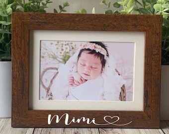 Mimi picture frame, 4x6 custom picture frame, Mimi gift, mother's day gift, personalized picture frame, kid's picture frame