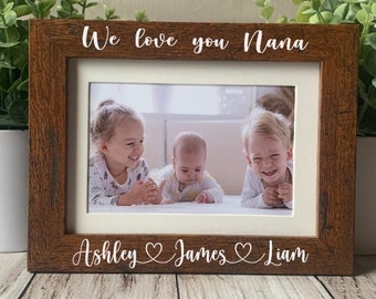 4x6 Nana picture frame, custom picture frame,  nana frame, mother's day gift, personalized picture frame, Nana's blessings picture frame