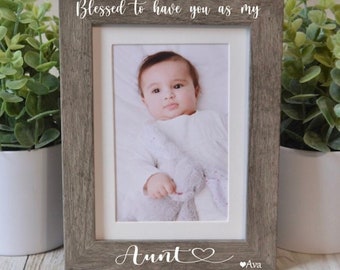 Aunt picture frame, Gift for Aunt, Personalized gift, Custom picture frame,  I love my aunt picture frame,  Aunt gift,  Personalized frame