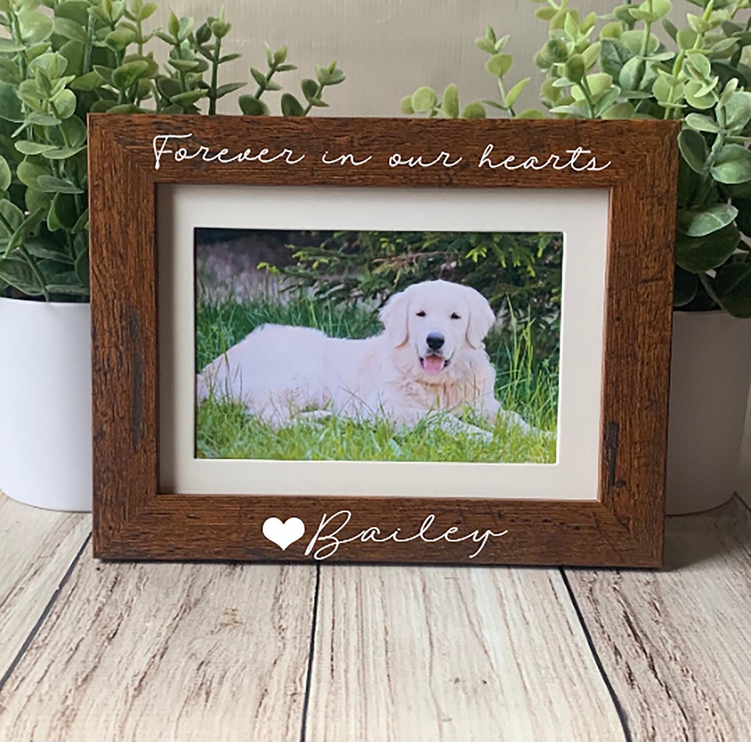 Personalized Pet Memorial Frame: Custom Dog Loss Gift - Etsy