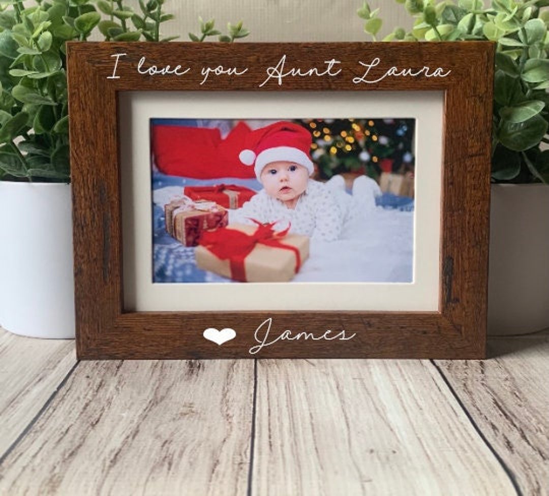 Aunt Picture Frame, Gift for Aunt, Personalized Gift, Custom Picture