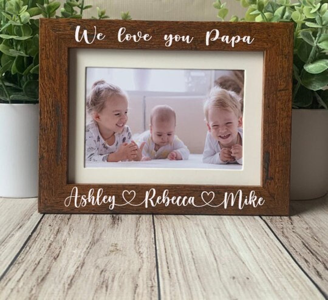 4x6 Papa Picture Frame, Gift for Grandpa, Custom Picture Frame, Grandpa Gift, Father's Day Gift
