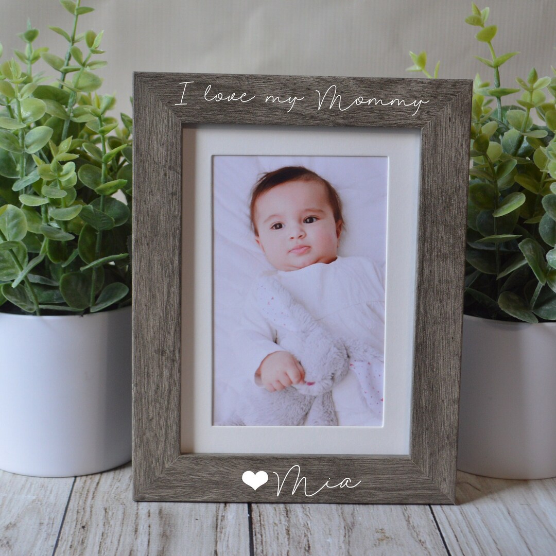 Personalized Mom Picture Frame: Custom 4x6 Photo Gift - Etsy