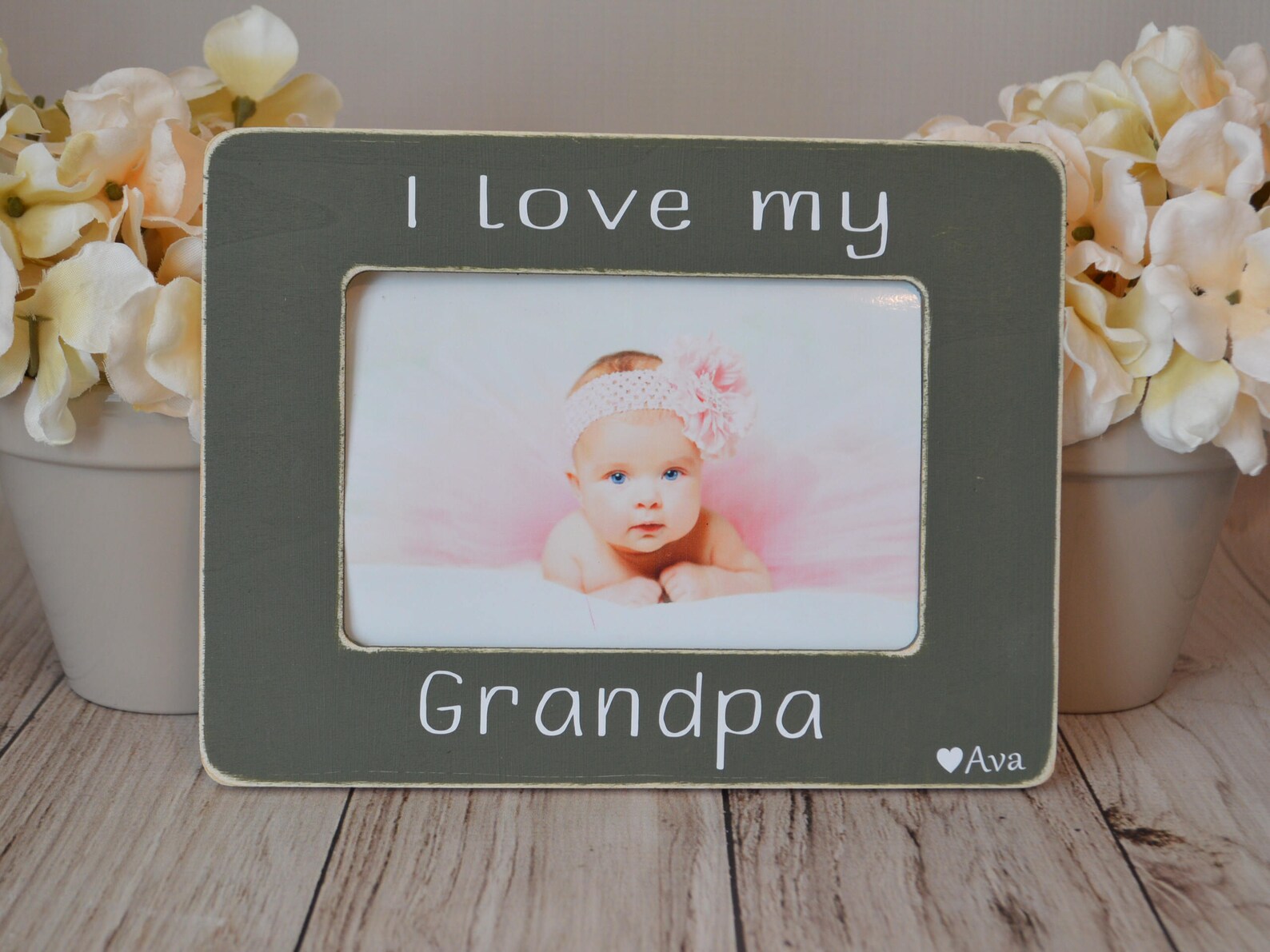 4x6 grandpa picture frame gift for grandpa custom picture Etsy