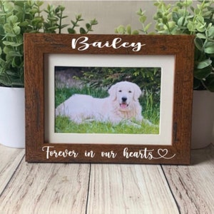 Personalized Pet Memorial Frame: Dog & Cat Loss Gift