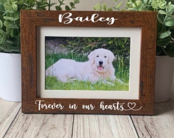 Personalized Pet Memorial Frame: Dog & Cat Loss Gift