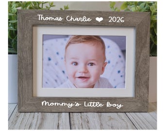 Marco de fotos personalizado para mamá: Regalo personalizado de 4x6 pulgadas para el Día de la Madre.