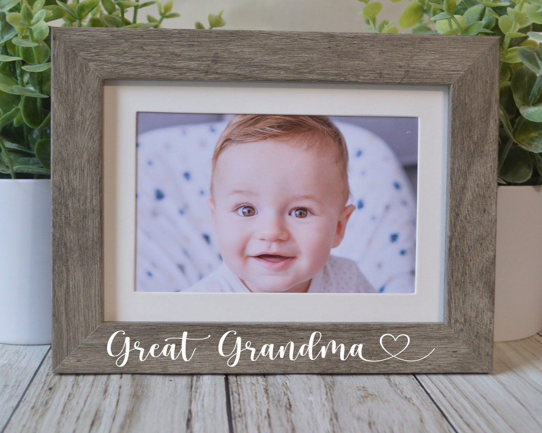 Great Grandma Picture Frame, 4x6 Custom Picture Frame, Grandma Gift