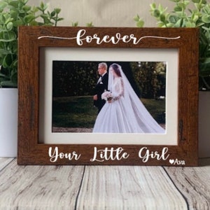 Gift for Dad, dad picture frame, Father of the Bride gift, custom picture frame, wedding picture frame, custom father of the bride gift