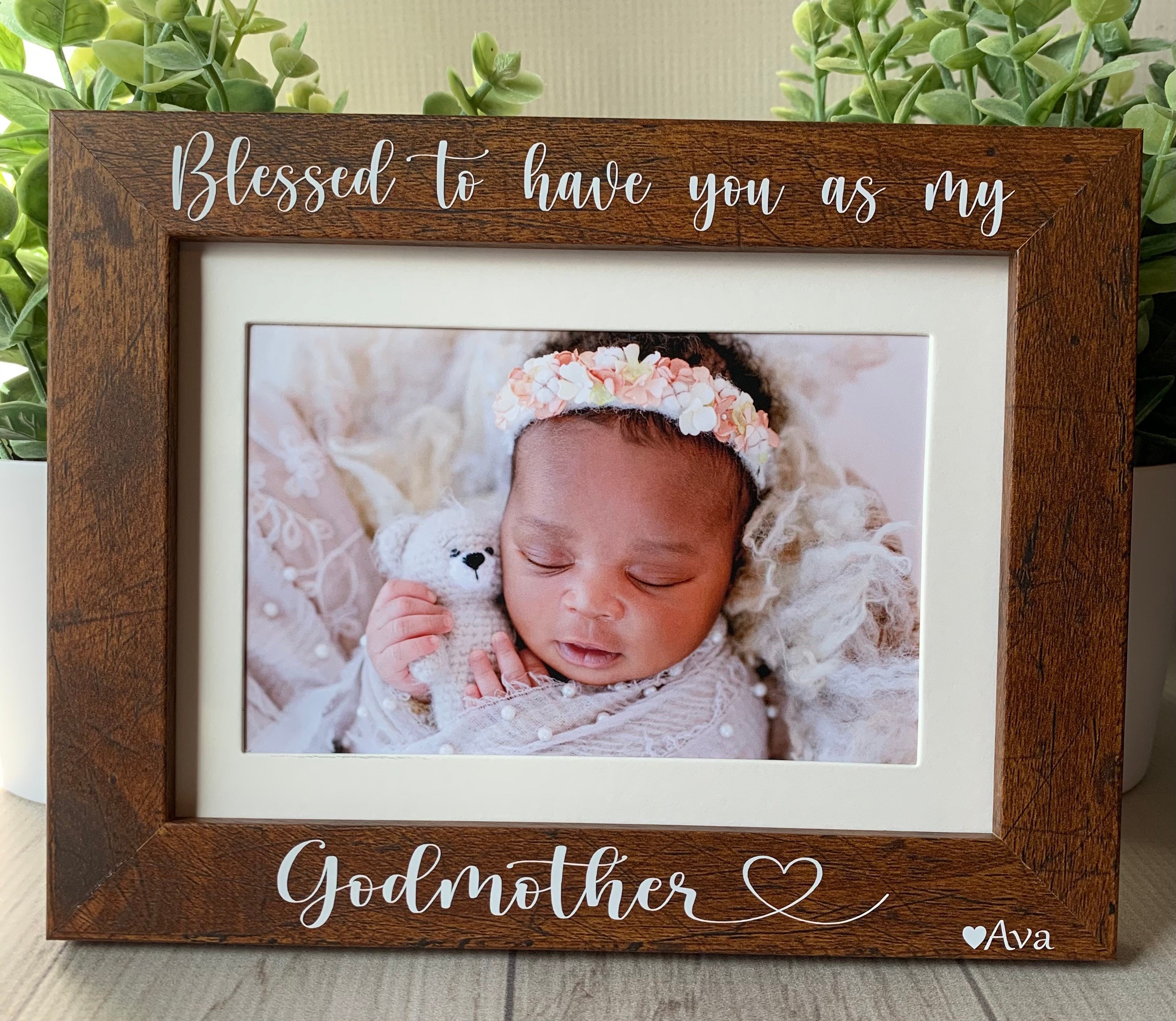 Godmother Picture Frame Custom Picture Frame Baptism Frame Etsy UK
