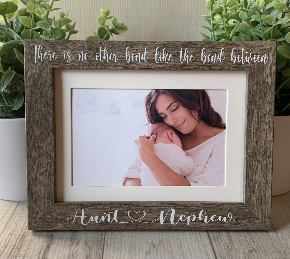 Aunt Picture Frame Custom Picture Frame Aunt and Nephew Bond Etsy