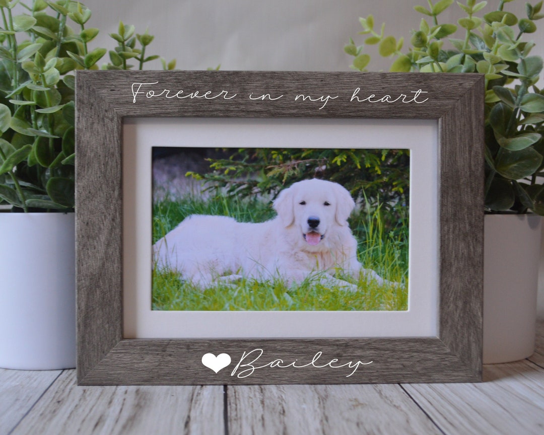 Personalized Pet Memorial Frame: Dog & Cat Loss Gift - Etsy