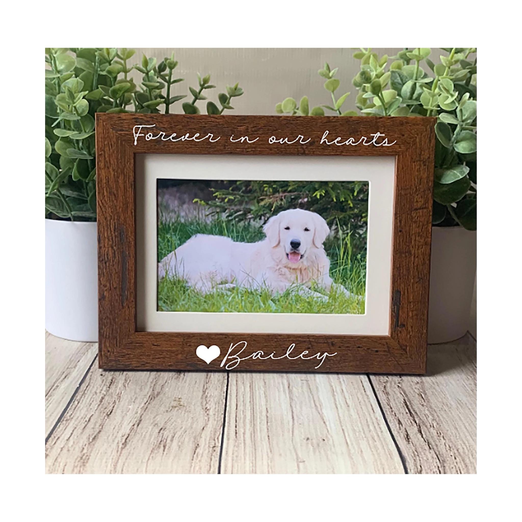 Personalized Pet Memorial Frame: Dog & Cat Loss Gift - Etsy