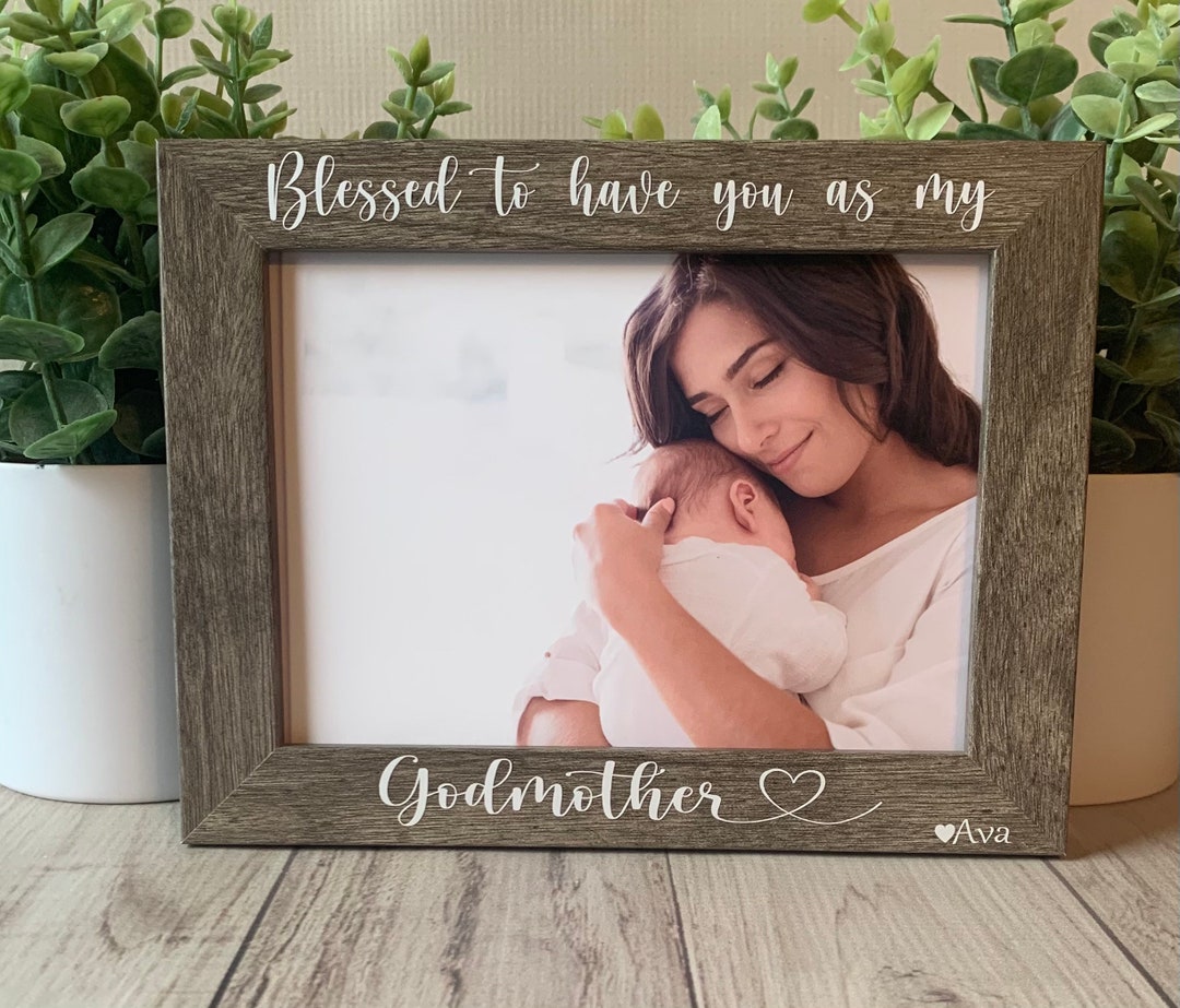 5x7 Godmother Picture Frame Custom Picture Frame Baptism Etsy UK