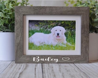 Personalized Pet Photo Frame: Dog or Cat Loss Custom Gift (4x6 or 5x7)