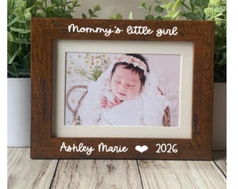 Marco de fotos personalizado para mamá: Regalo personalizado de 4x6 pulgadas para el Día de la Madre.