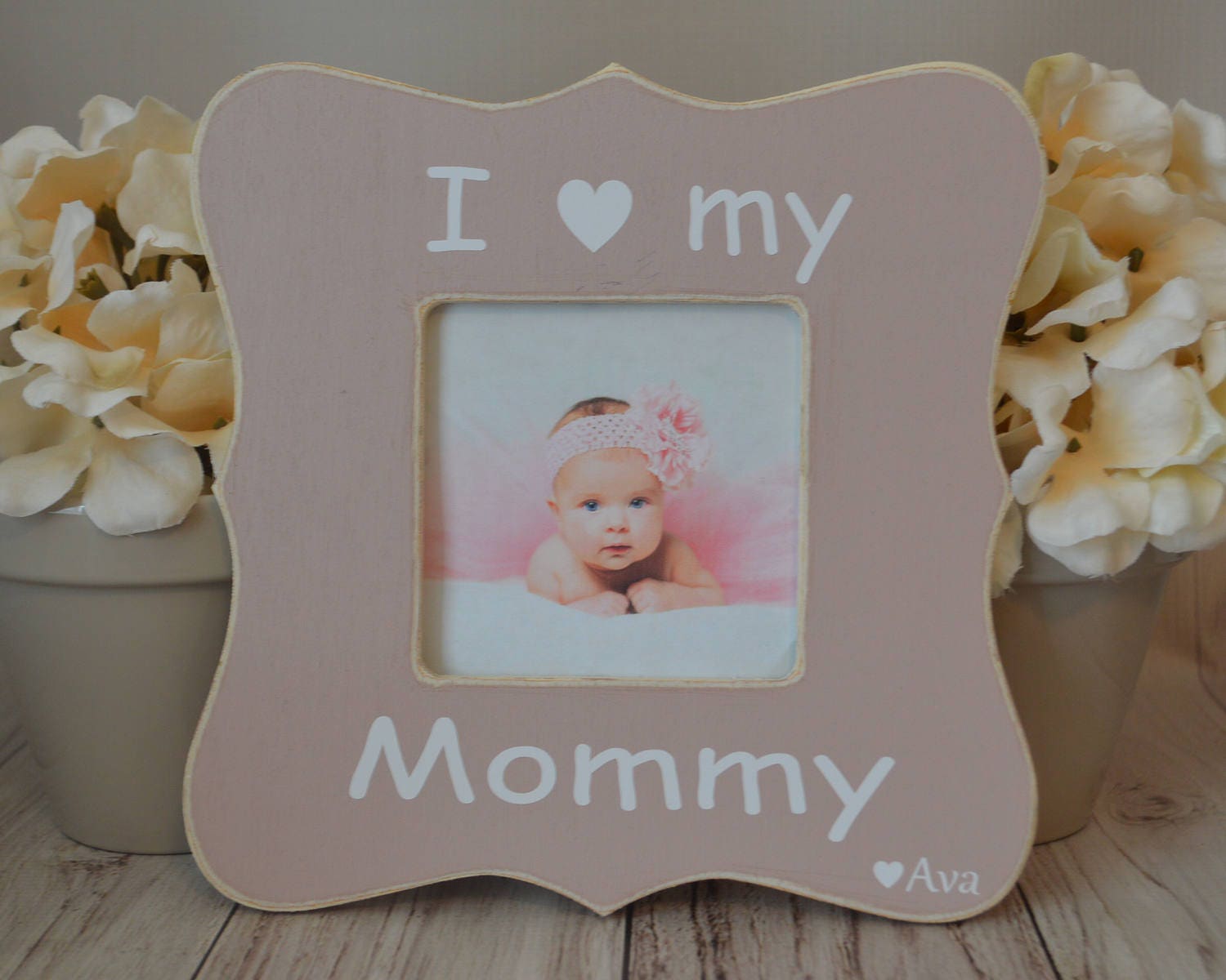 Mom picture frame Custom picture frame I love my mommy Etsy