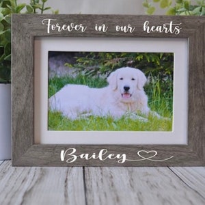 Personalized Pet Memorial Frame: Dog & Cat Loss Gift