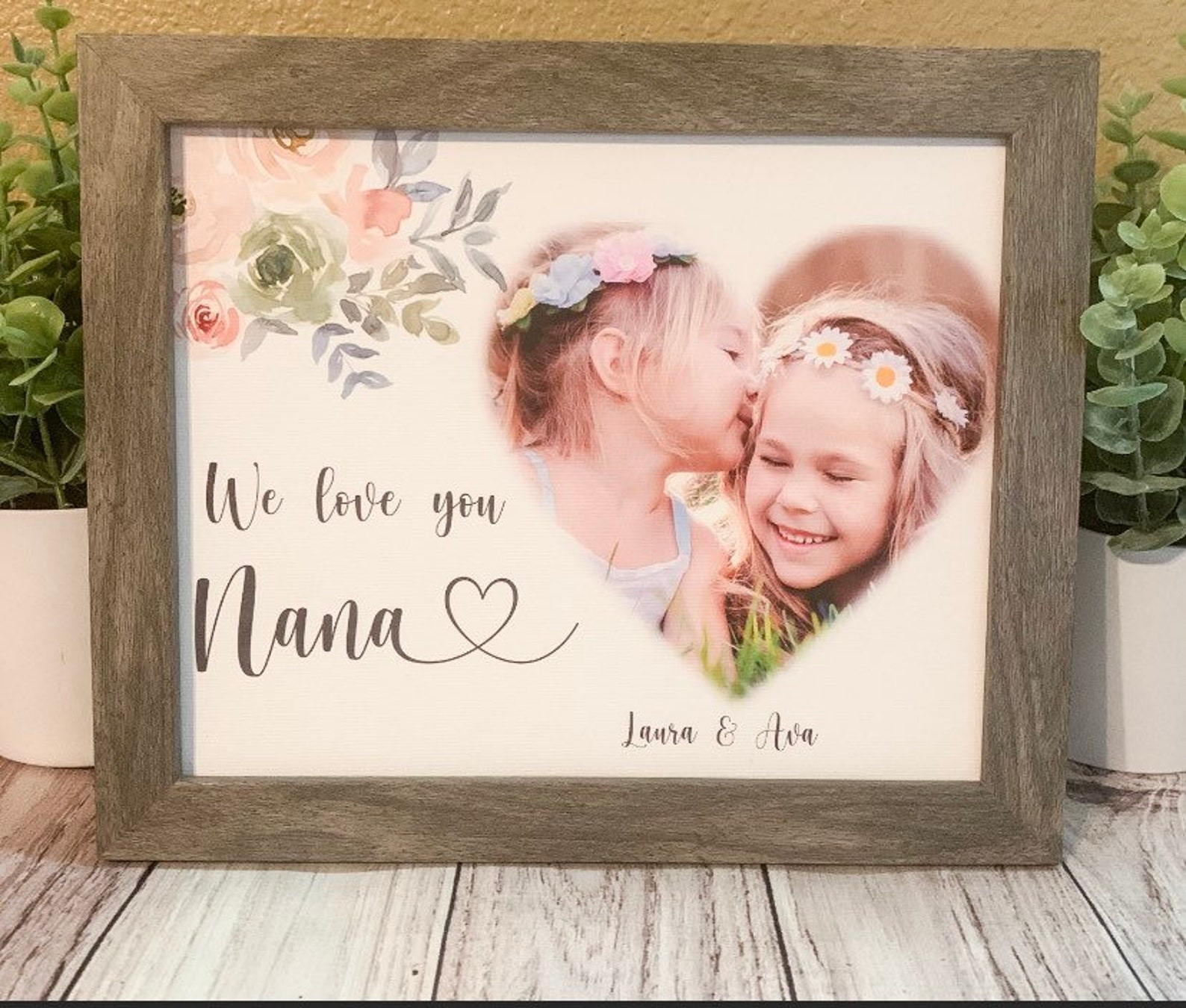 Gift for Nana Nana picture frame custom picture frame nana Etsy