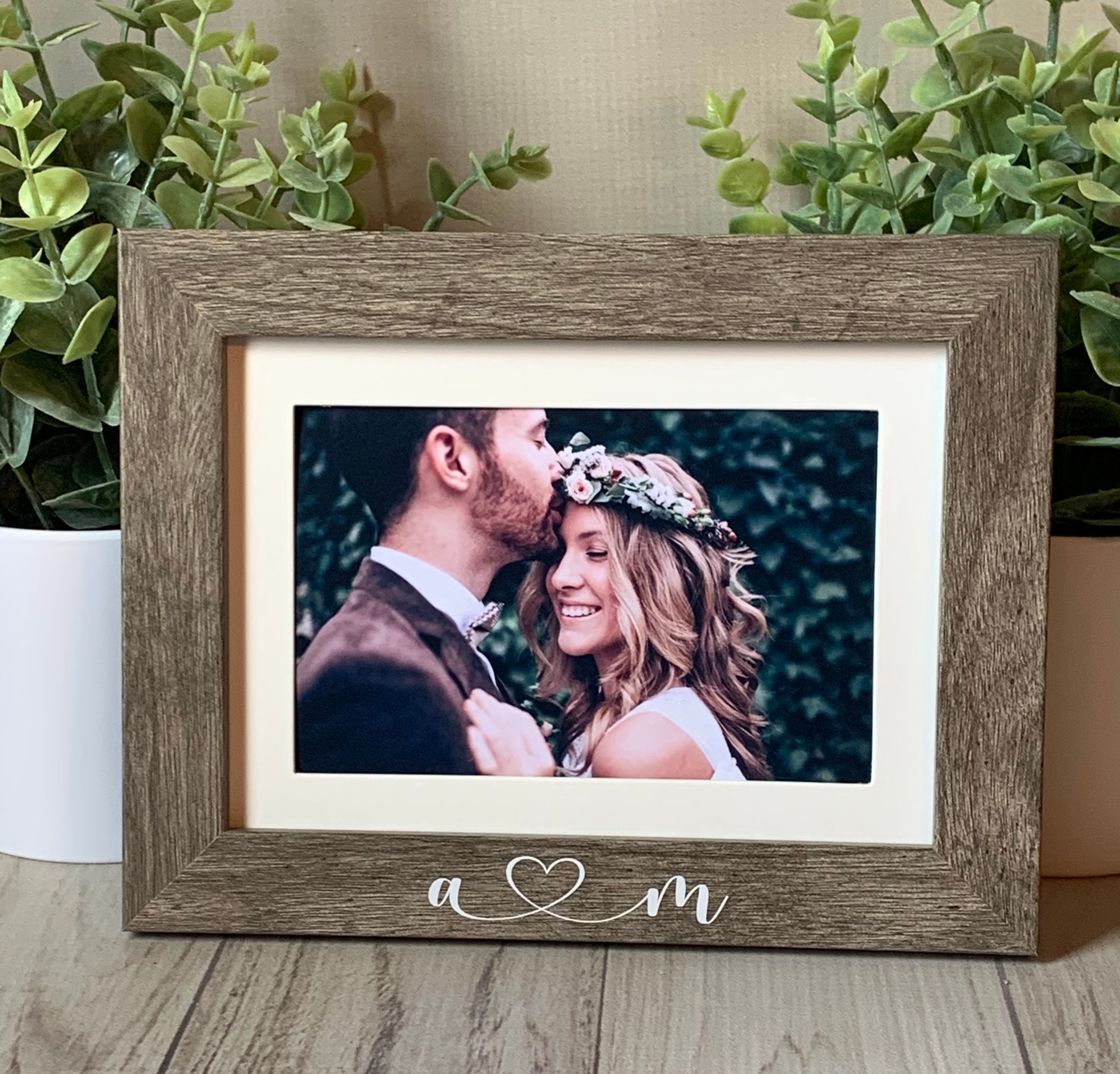 Engagement Picture Frame Custom Picture Frame Wedding Etsy