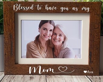 Personalized Mom Picture Frame: Custom 4x6 Photo Gift 5x7 Mother’s Day