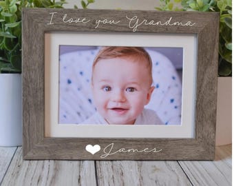 Marco de fotos personalizado para la abuela, regalo personalizado de 4x6 o 5x7, Día de la Madre, Nana, Abuela