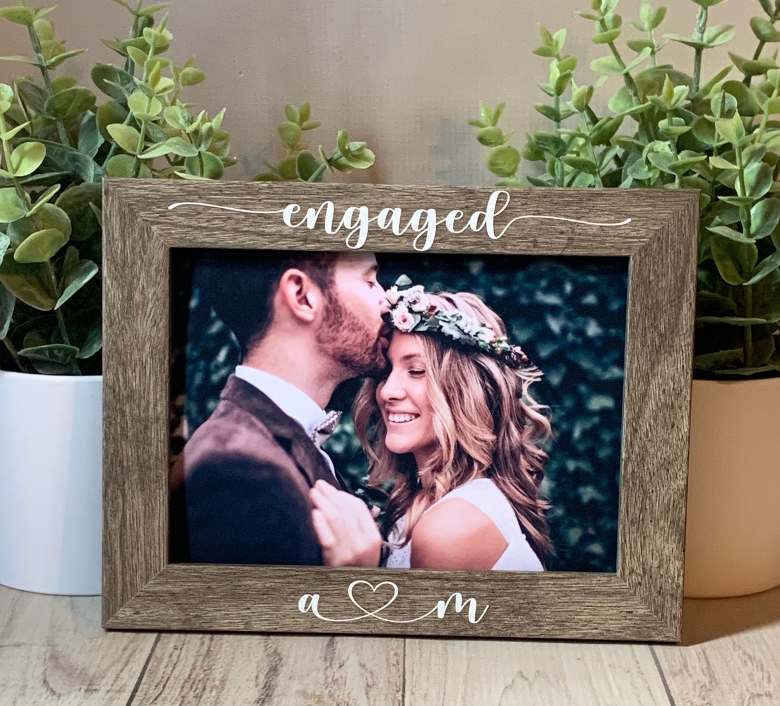 5x7 Engagement Picture Frame Custom Picture Frame Wedding - Etsy UK