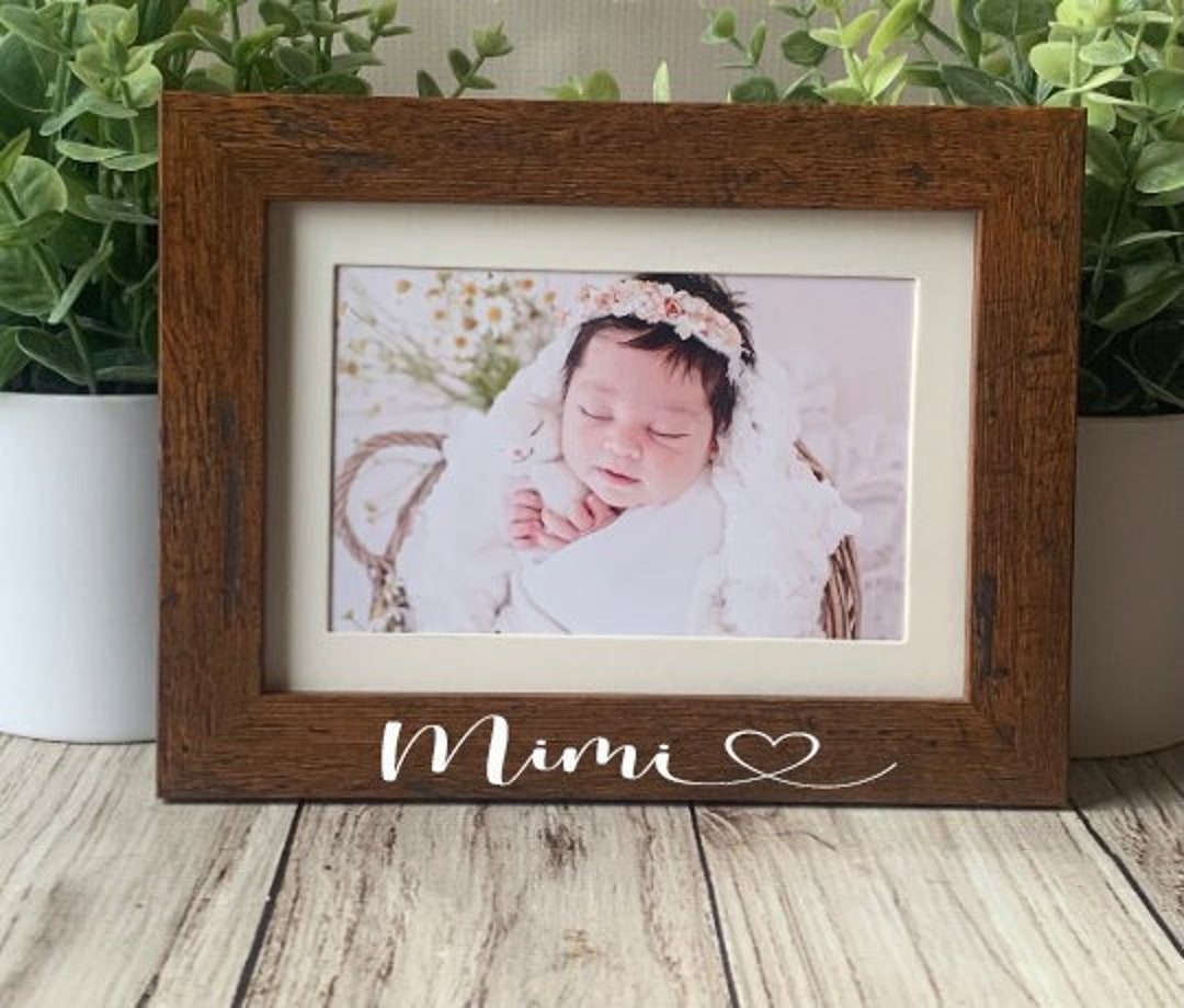Mimi Picture Frame, 4x6 Custom Picture Frame, Mimi Gift, Mother's Day Gift, Personalized Picture