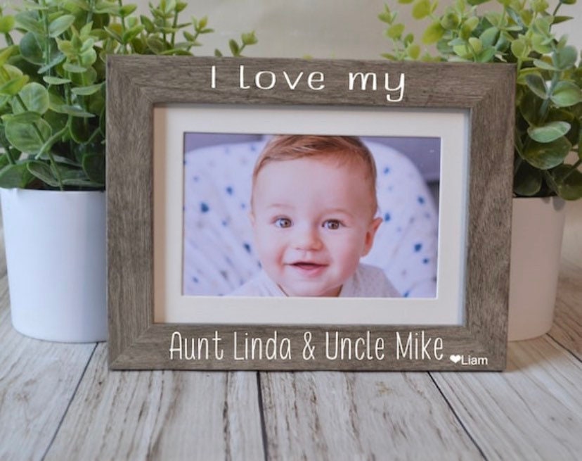 4x6 Aunt and Uncle Picture Frame Custom Frame I Love My Aunt Etsy