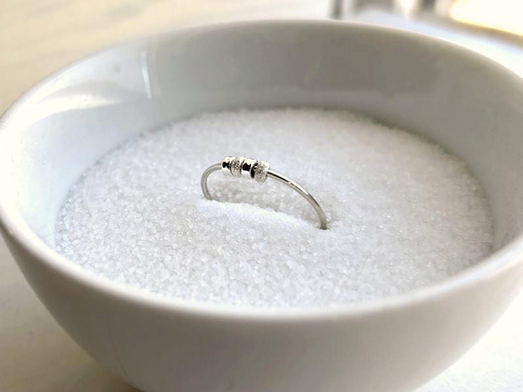 Dainty Sterling Silver Fidget Ring: Women's Sensory Jewelry - Etsy