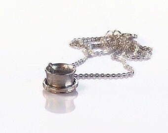 Silver Meditation Necklace, Fidget Necklace, Worry Necklace, Pendant Necklace, Womens Spinner Necklace, Anxiety Jewelry, Anxiety Relief
