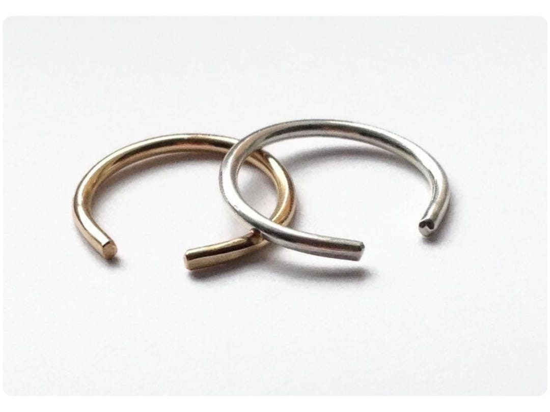 Sterling Silver Open Ring: Thick Cuff Band, Minimalist Jewelry - Etsy