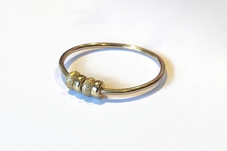 Womens Spinner Ring Gold Worry Ring Meditation Ring Dainty Fidget Ring Anxiety Ring Fidget Jewelry