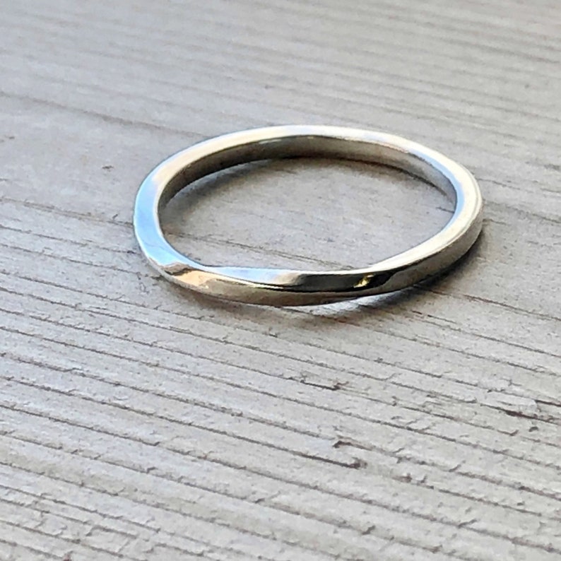 Twisted Eternity Ring Love Ring for Women Commitment Ring Dainty Stacking Ring Amore Ring Mobius Ring