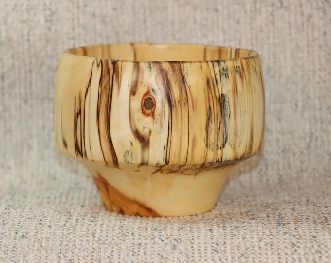 Spalted Birch Wood Bowl – Hand Turned Lathe Bowl – Unique Small Decorative Catch All