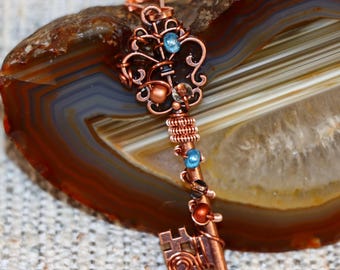 Steampunk Skeleton Key Zipper Pull/ Purse Charms