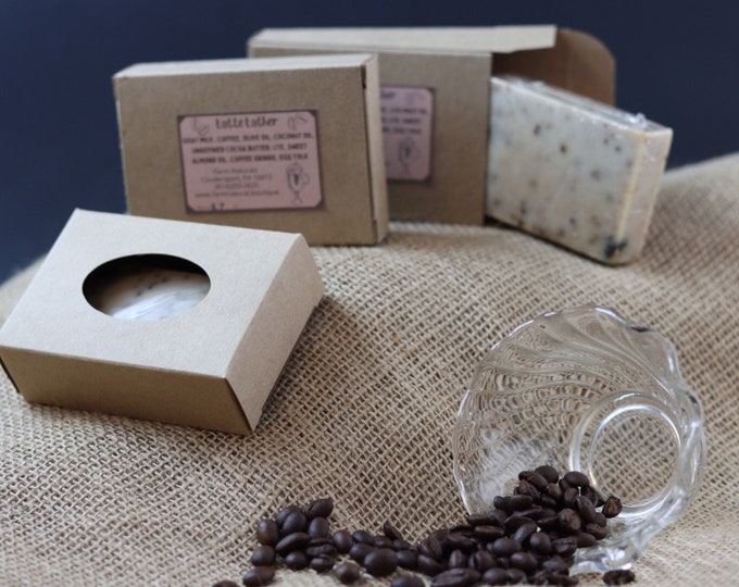 Goat Milk Soap, Latte Lather Exfoliating Bar, With Farm Fresh Eggs, Palm Free, Fragrance & Dye Free