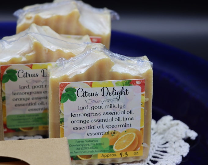 Goat Milk Soap, Seasonal, Citrus Delight