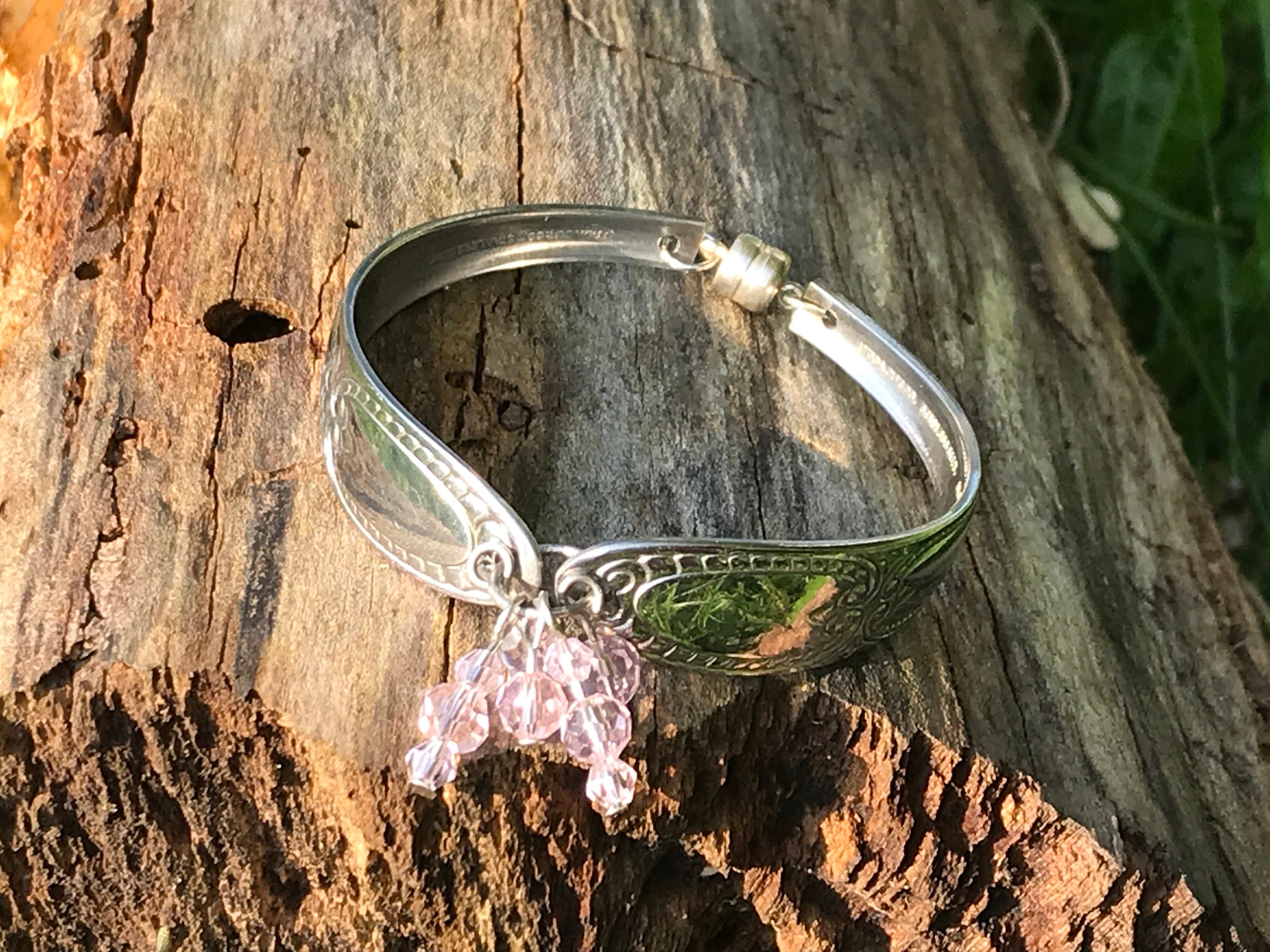silver spoon bracelet silverware jewelry stainless steel silver