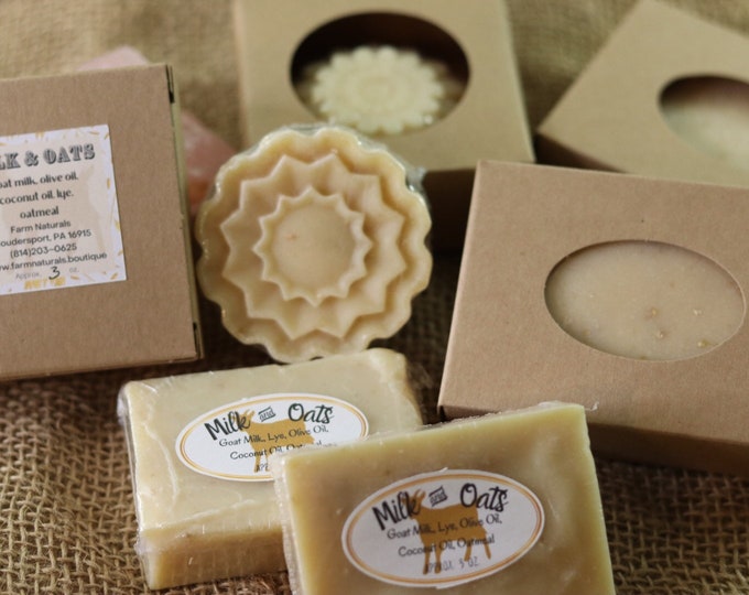 Goat Milk Soap, Simply Oats, Palm Free, No Artificial Dyes or Fragrances