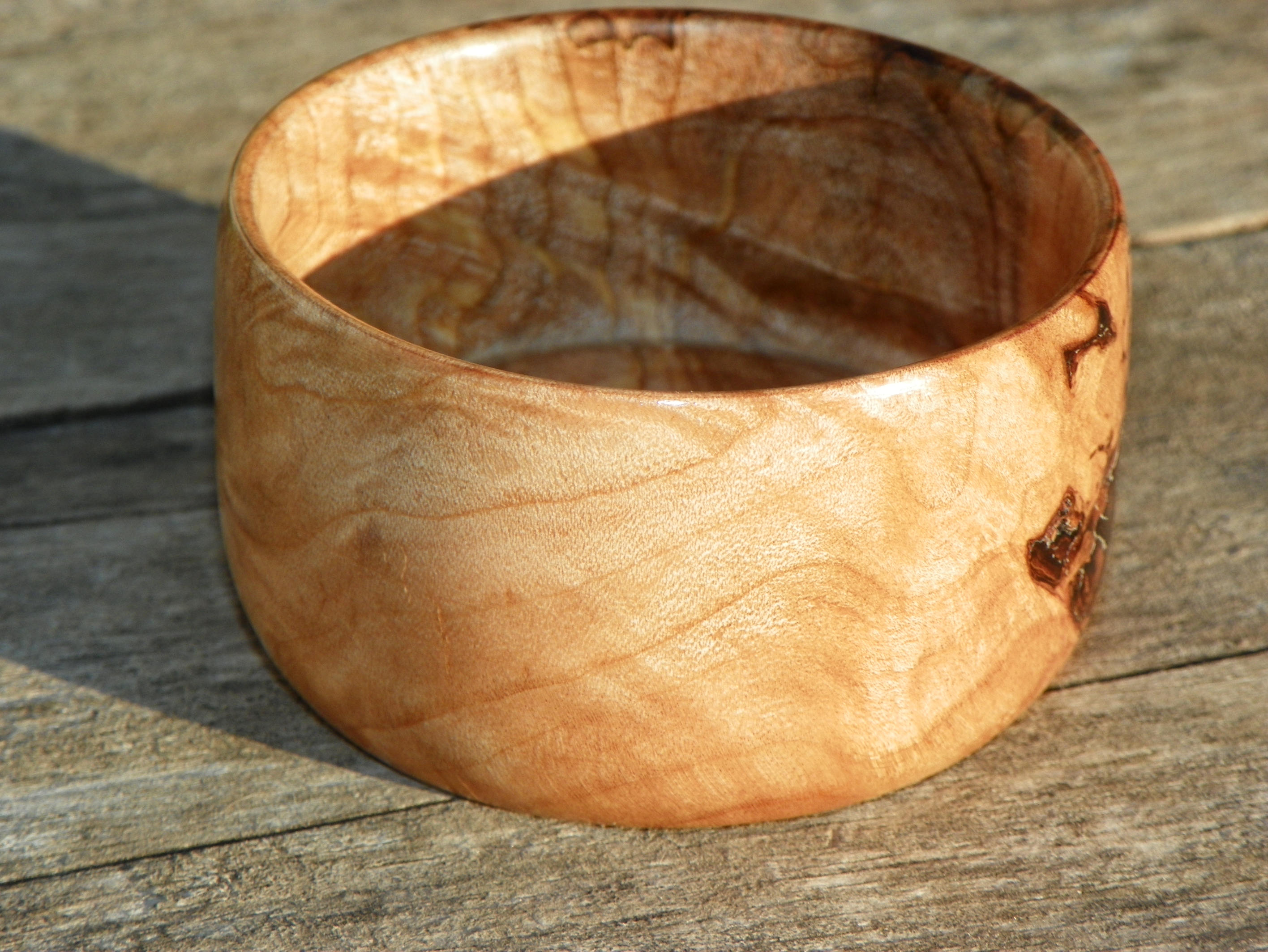 Soft Maple Burl Wood Trinket Cup, Desk Organizer, Bead Holder