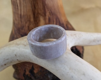 Antler Ring, Western Wedding Band, Natural Deer Antler Bone Ring, Country Style Jewelry For the Naturalist, Minimalist, BOHO & Cowboy