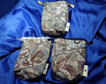 Maxwell: Handmade Satin Lined Drawstring Tarot Deck Bags