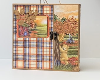 Price reduced - Handmade Mini-Album featuring Little Bears