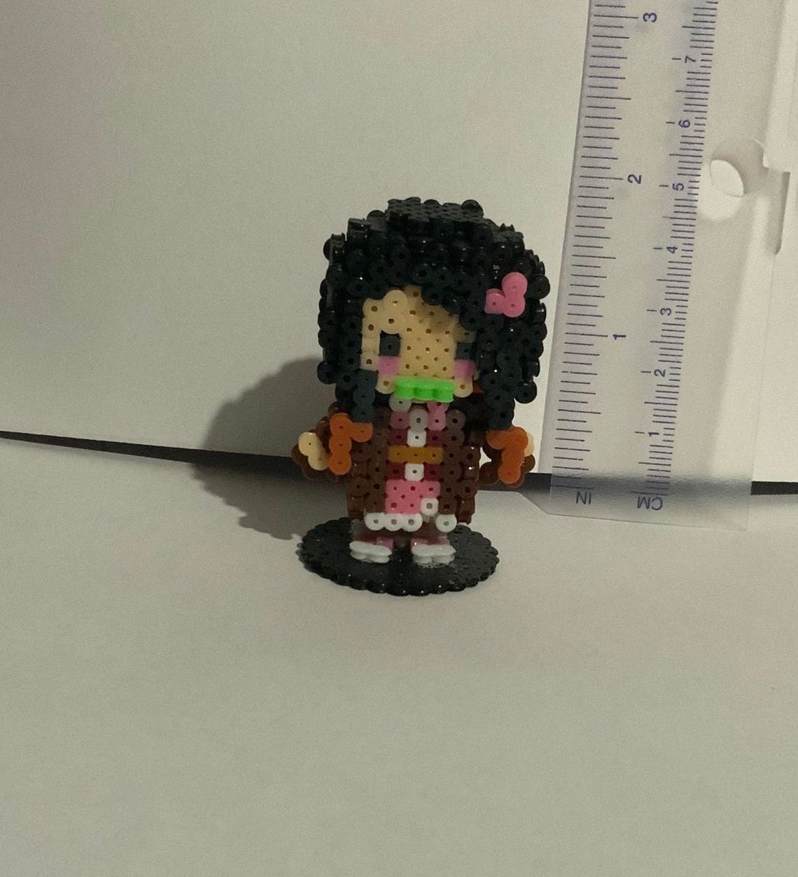 Demon Slayer Nezuko Anime Figure 3d Mini Perler Hama Beads Etsy Ireland
